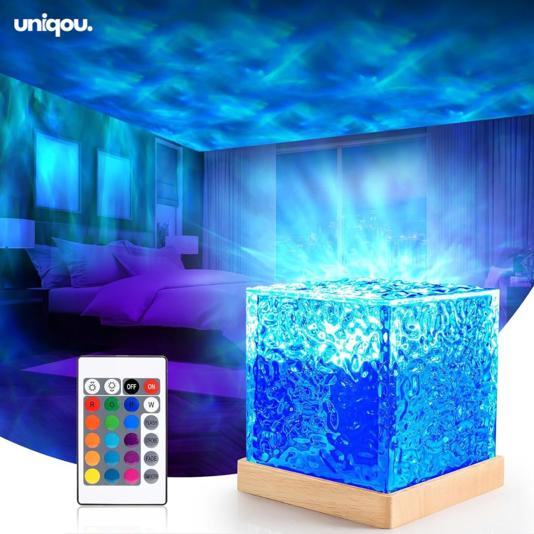 Multi-Colour Ocean Wave Lamp, Ripple Light Projector - Uniqou™