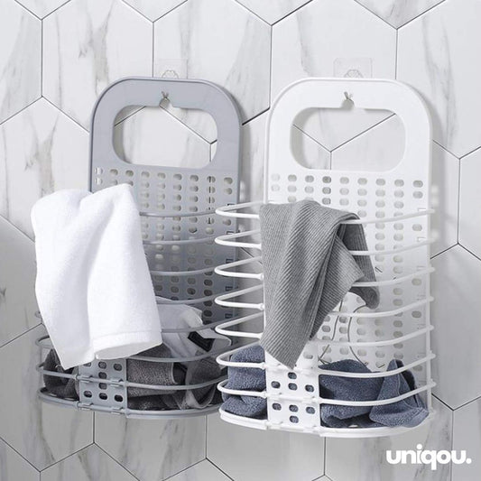Collapsible Hanging Laundry Basket, Vegetable, Fruits, Snacks Basket (Pack of 1, 2) - Uniqou™