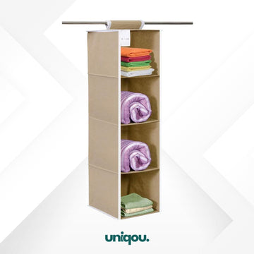 Hanging 4 Shelves Wardrobe Organizer - Uniqou™