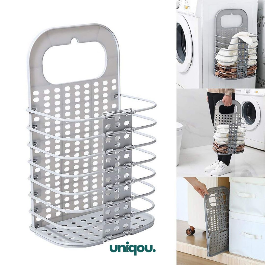 Collapsible Hanging Laundry Basket, Vegetable, Fruits, Snacks Basket (Pack of 1, 2) - Uniqou™