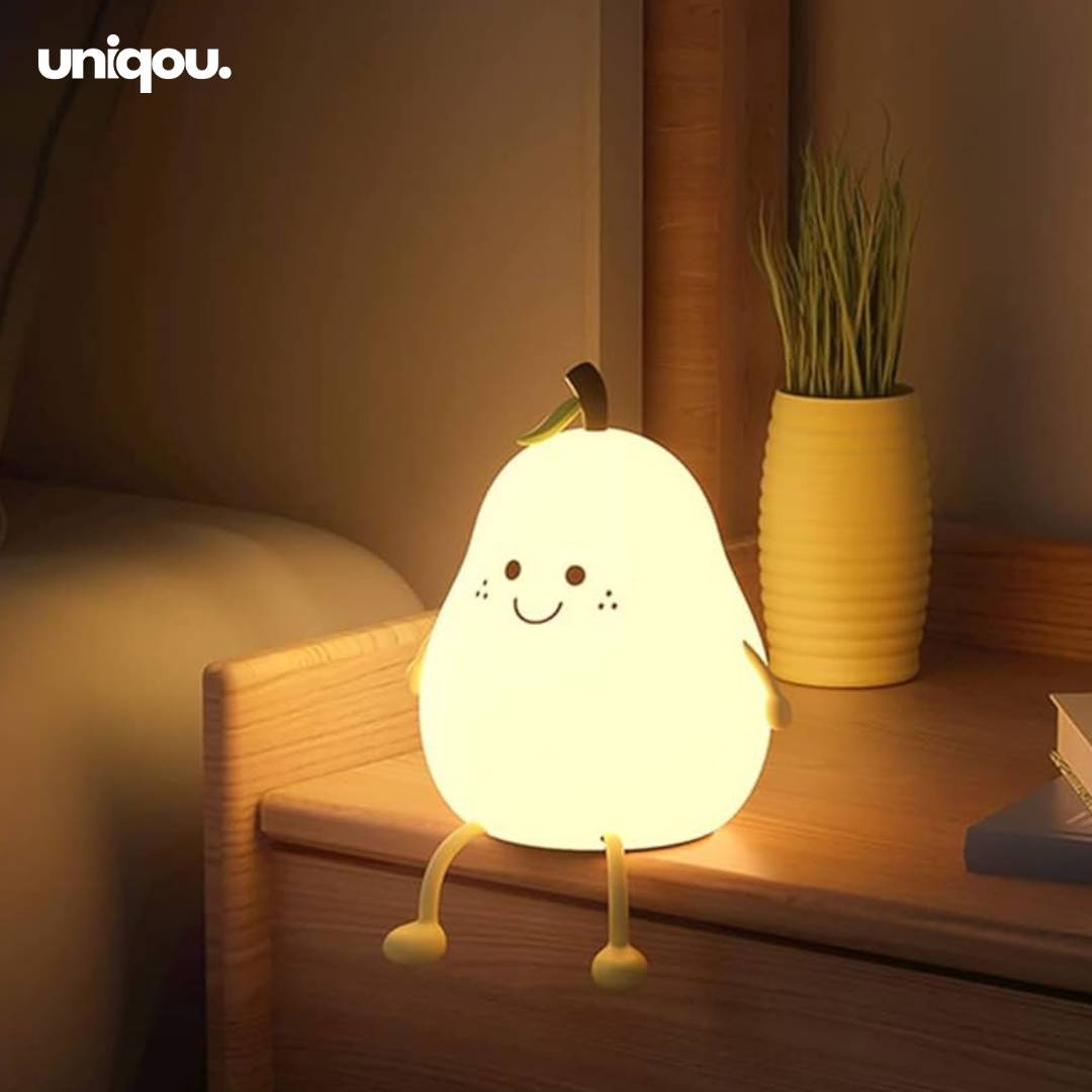 Cute Silicon Pear Night Lamp, Multi-Colour, Perfect Gift - Uniqou™