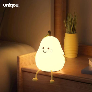 Cute Silicon Pear Night Lamp, Multi-Colour, Perfect Gift - Uniqou™